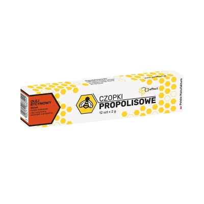 Czopki propolisowe z olejem rycynowym