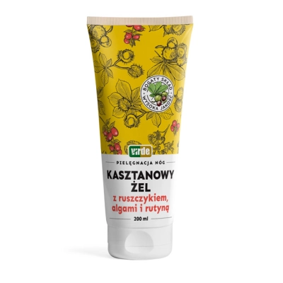 Kasztanowy żel z ruszczykiem i algami