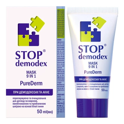 Maska do twarzy 9w1 derm stop demodex 50 ml