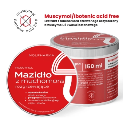Mazidło z muchomora rozgrzewające 150 ml
