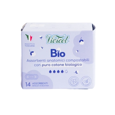 Podpaski ultra cienkie z organicznej bawełny 14 sztuk