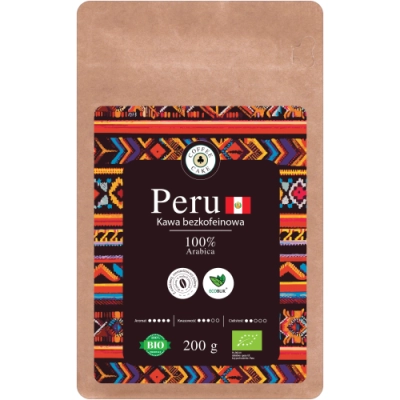 Kawa Peru Bezkofeinowa 200 g.