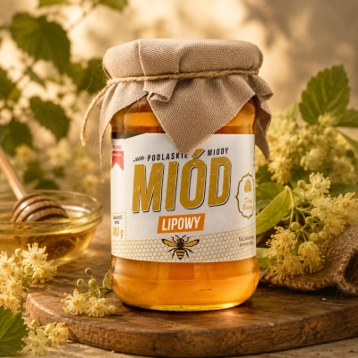 Miód lipowy 400g.