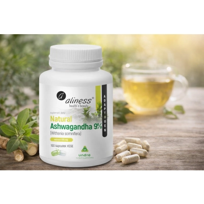 Natural ashwaganda 555 mg 9%