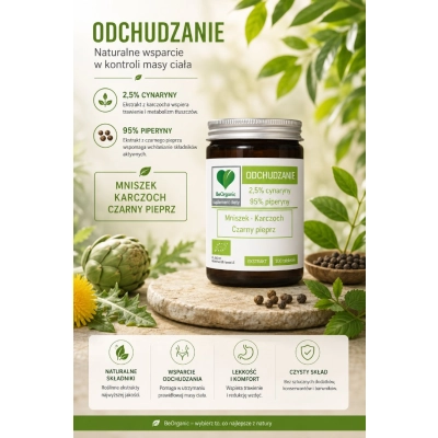 BeOrganic Odchudzanie BIO 400 mg 100 tabletek