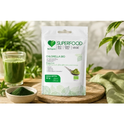 Chlorella Bio (wyprzedaż) w proszku 42 g.