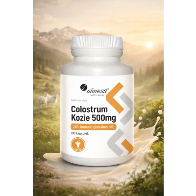 Colostrum Kozie 28 % 500 mg x 100 kapsułek