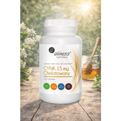 Cynk chelatowany 15 mg x 100 tabletek Vege