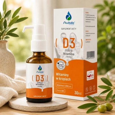 Krople Avitale Witamina D3 2000 IU 30ml