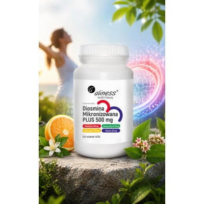 Diosmina Mikronizowana plus 500 mg 100 tabletek vege