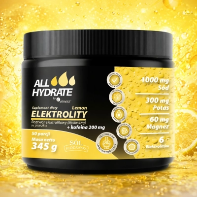 Elektrolity Lemon+ Kofeina 200 mg 345 g