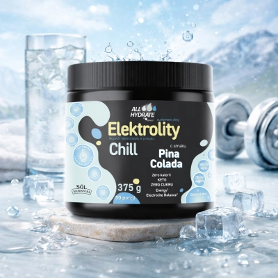 Elektrolity Chill o smaku Pina colada 375 g, 50 porcji