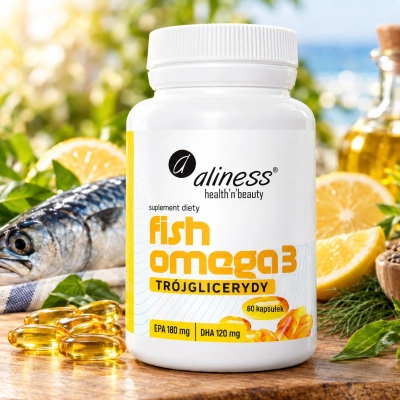 Fish Omega 3 Trójglicerydy 180/120 mg 60 kapsułek