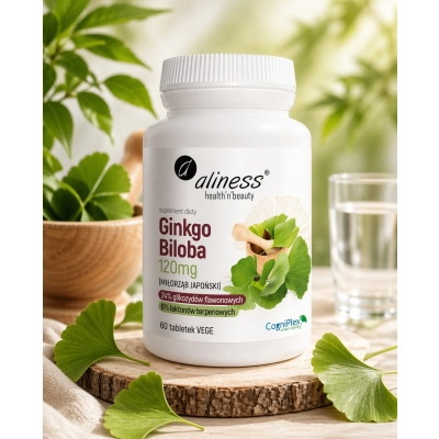 Ginkgo Biloba 120 mg 60 tabletek.