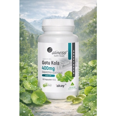 Gotu Kola (wąkrotka azjatycka) 100 kapsułek