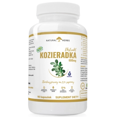 Kozieradka ekstrakt 600 mg 90 kapsułki