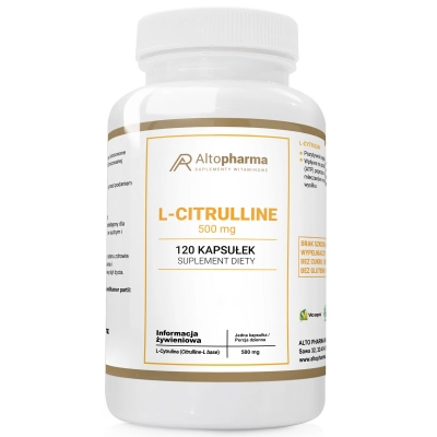 L-Cytrulina 500 mg 120 kapsułek