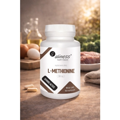 L-Methionine 500 mg x 100 kapsułek Vege