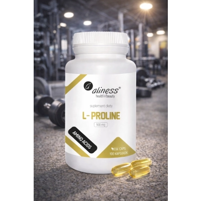L-Proline 500 mg x 100 kapsułek vege