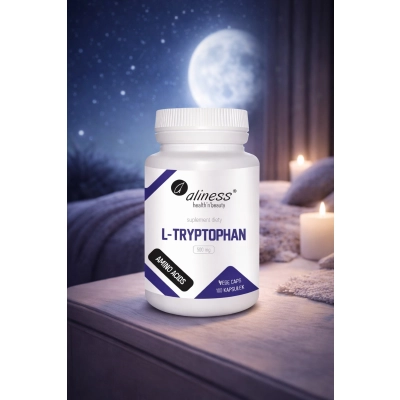 L-Tryptophan 500 mg 100 kapsułek Vege (Tryptofan)