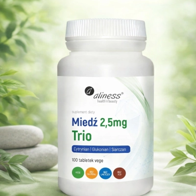 Miedź trio 2,5 mg x 100 tabletek vege