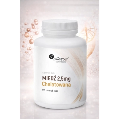 Miedź chelatowana 2,5 mg x 100 tabletek Vege