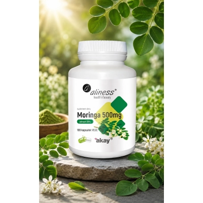 Moringa 500 mg extract 20 %100 kapsułek vege
