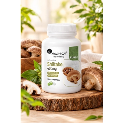 Shiitake ekstrakt 40/20,400 mg 90 kapsułek