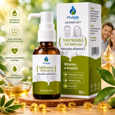 Krople Avitale Tokotrienole Full Spectrum Naturalna Witamina E