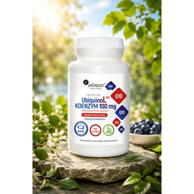 UbiquinoL koenzym 100 mg 60 kapsulek.