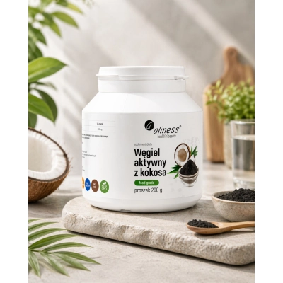 Węgiel aktywny z kokosa proszek 200 g