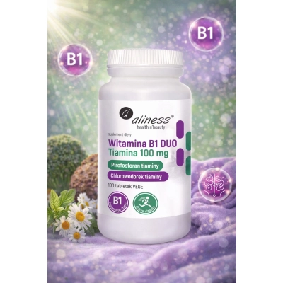 Witamina B1 (Tiamina) 100 tabletek Vege
