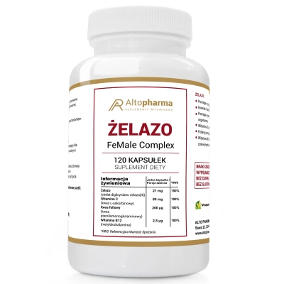 Żelazo Chelat Complex 120 kapsułek