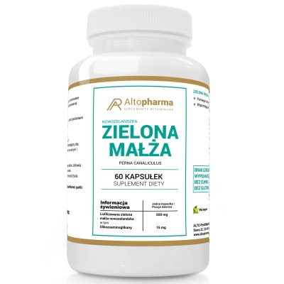 Zielona małża Nowozelandzka 500mg 60 kapsułek
