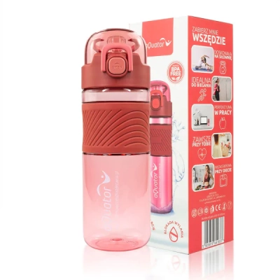Bidon aQuator 600 ml różowy