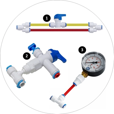 Zestaw RO10 wodaRO Gold Redox woda alkaliczna z czarnym kranem